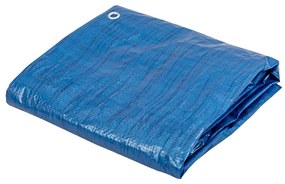 PLANDEKA STANDARD 10X12M 70G NIEBIESKA ZE STALOWYMI OCZKAMI