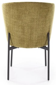 Krzesło tapicerowane tkanina oliwkowy, zielony K590