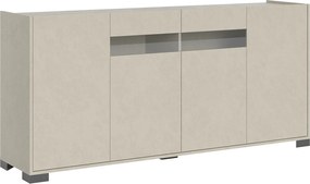 Komoda z 4 drzwiami Riflesso 174x40x81 cm, kaszmir