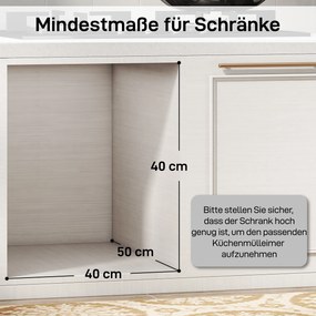 HOMCOM 31 l wysuwany pojemnik na odpady 15 l + 8 l x 2 z wyjmowanymi wiaderkami | Aosom PL