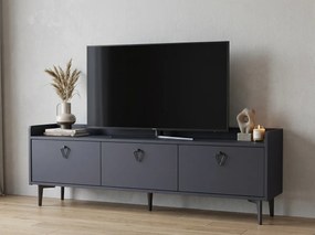 Stolik pod telewizor PIENA 160 cm, antracytowy