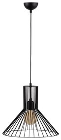 Czarna lampa wisząca z metalowym kloszem ø 38 cm Fellini – Opviq lights