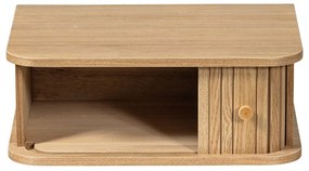 Wisząca szafka nocna w dekorze sosny w naturalnym kolorze Jena – WOOOD