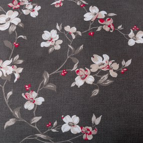 PrzytulneMieszkanie.pl PrzytulneMieszkanie.pl Pościel flanelowa BLOSSOM szara Rozmiar pościeli: 70 x 90 cm | 140 x 200 cm