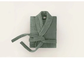 Zielony bawełniany szlafrok w rozmiarze L/XL – Foutastic
