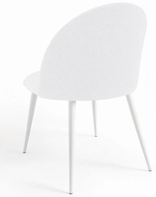 Pack 4 Krzesa White Vint Tkanina