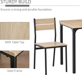 HOMCOM 3-częściowy Zestaw do jadalni zestaw do jadalni zestaw do jadalni zestaw do jadalni zestaw do jadalni | Aosom PL