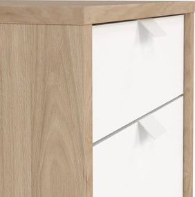 Kontenerek na kółkach 3 szuflady Sign jackson hickory/biały mat