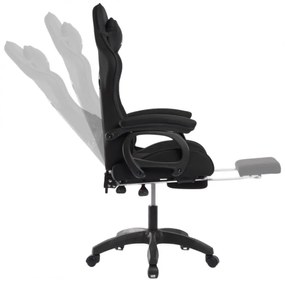 Czarny fotel gamingowy SNAKE