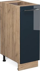 Szafka apteczna ciemnoniebieski wysoki połysk 30x51.6x82 fame-line