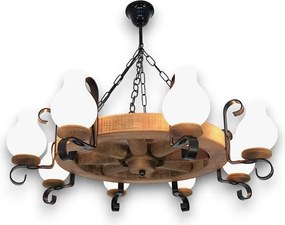 Brilagi - Żyrandol na łańcuchu ROATA 8xE14/40W/230V śr. 70 cm buk