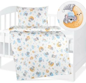 Bellatex Bawełniana pościel dziecięca do łóżeczkaAgáta Koala, księżyc, 90 x 135 cm, 45 x 60 cm