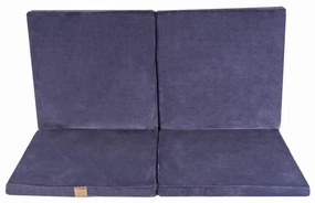 Szaroniebieska mata do zabawy dla dzieci 120x120 cm – Meowbaby