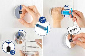 Półka pod prysznic Vacuum-Loc, metalowa, WENKO