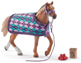 Schleich Angielski czystej krwi w ubraniu stajennym, 18 cm