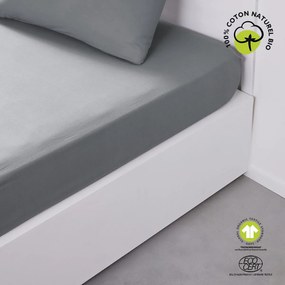 Prześcieradło z gumką Plain, bawełniane, 140 x 200 cm