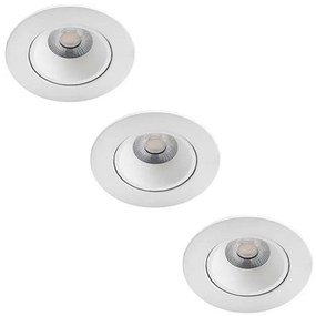 Philips - Zestaw 3x LED ściemnialne oświetlenie łazienkowe ABROSA LED/9W/230V IP