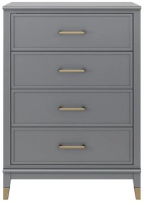 Szara komoda CosmoLiving by Cosmopolitan Westerleigh, 75x106 cm