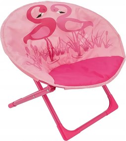 Różowe krzesło ogrodowe dziecięce K0-B80