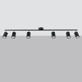 Listwa oświetleniowa LEMMI 6L czarna SOLLUX  LIGHTING