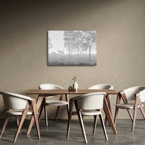 Obraz - Łąka z jeleniami (70x50 cm)