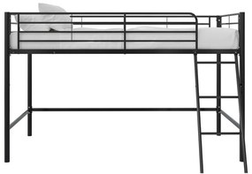 Czarne podwyższone łóżko dziecięce 90x200 cm Jodie – Støraa