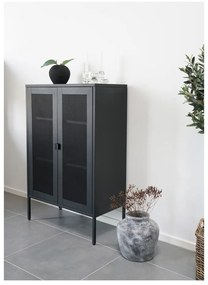 Czarna metalowa witryna 80x120 cm Melbourne – House Nordic