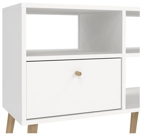 Biała szafka pod TV 117x61 cm Bodo – Tvilum