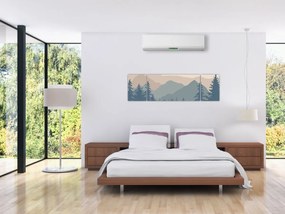 Obraz - Góry Turkusowe N⁰2 (170x50 cm)