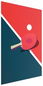 Plakat Tenis stołowy 60x90 cm bez ramy z marginesem ARTGEIST B