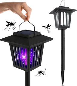 Lampa ogrodowa solarna LED owadobójcza J-22 Czarna