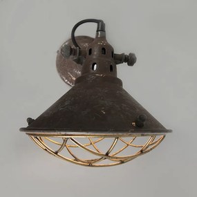 W stylu vintage lampa ścienna i sufitowa brązowa, regulowana - Barrack