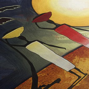 Obraz starożytnego obrazu (125x70 cm)