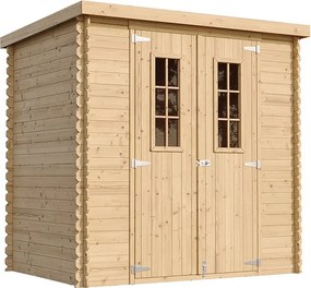 Drewniany domek narzędziowy z podłogą - 2,22 m² / 142x204xH206 cm - M311C+M311G