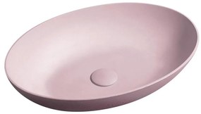 Sapho - Umywalka nablatowa FORMIGO 60x40 cm beton/różowy