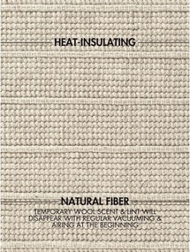 Kremowy wełniany dywan tkany ręcznie 120x170 cm Camden Parker – Ted Baker