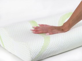 Poduszka ergonomiczna Aloe Vera z pianką Memory 2szt. 30x50 30x50 cm