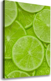Nowoczesny obraz canvas na ramie pionowy Limonki