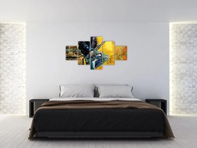Obraz saksofonisty (125x70 cm)