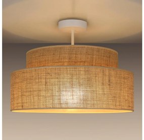 Żyrandol natynkowy BOHO 1xE27/60W/230V śr. 40 cm beżowy