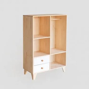 Szafa Drewniana Boxy Kids Naturalna - Sklum