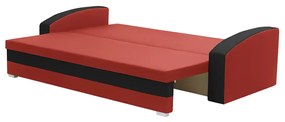 Kanapa sofa 3 os z funkcją spania KING Kremowy/Czarny