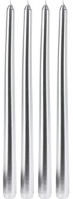 Metaliczne świece stołowe, 30 cm