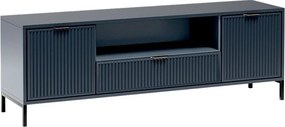 Szafka RTV stojąca ZIGO 165,3 cm do Salonu pod Telewizor z 1 Szufladą - Odcienie niebieskiego