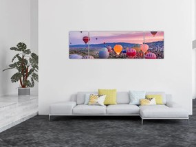 Obraz - Balony na ogrzane powietrze (170x50 cm)