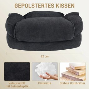 HOMCOM Fotel kierowniczy Ergonomiczny fotel biurowy do 200 kg o lnianym wyglądzie, wysokie oparcie, | Aosom PL