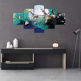 Obraz - Drzewo, grafika (125x70 cm)