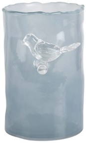 Niebieski szklany wazon (wysokość 15 cm) Bird On Branch – PT LIVING
