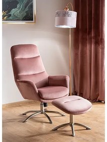 FOTEL NIXON VELVET ANTYCZNY RÓŻ BLUVEL 52 SIGNAL