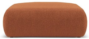 Brązowy puf z materiału bouclé Molino – Micadoni Home